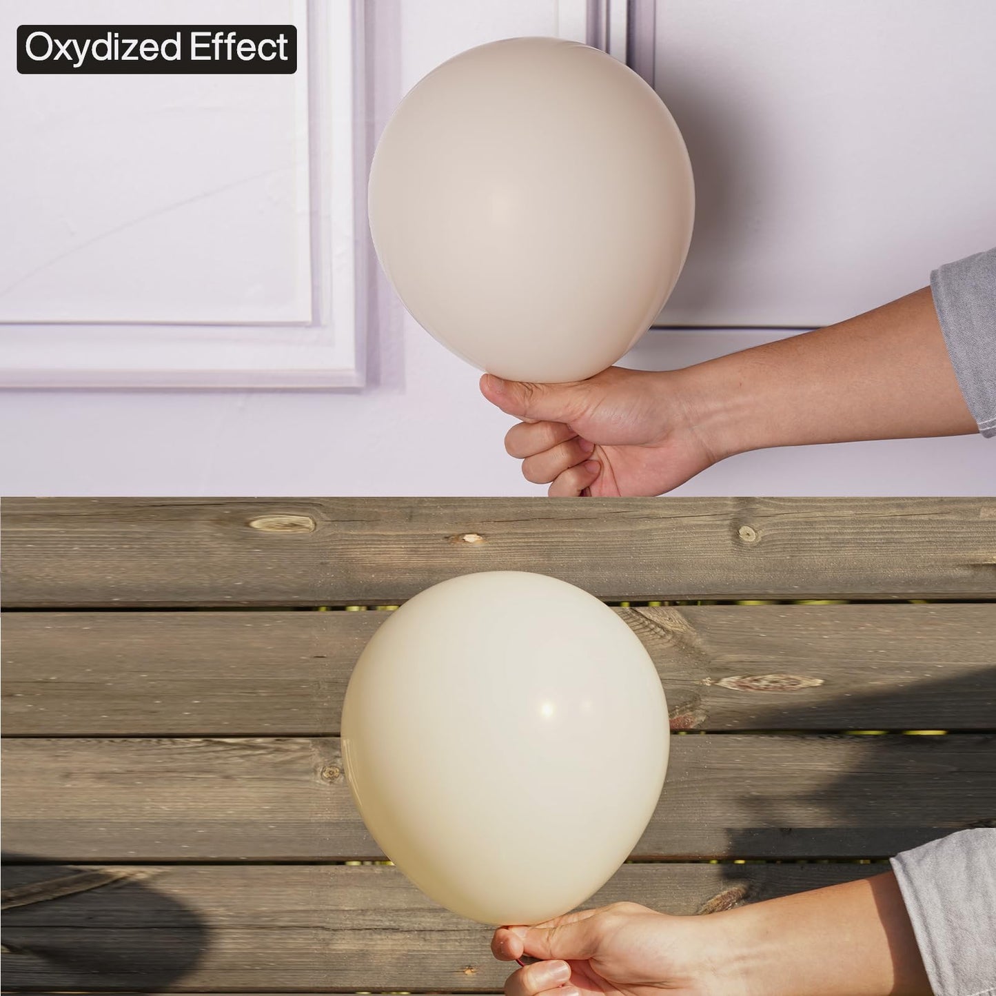 Partywoo White Sand Balloons, 85 Pcs Boho White Balloons Different Sizes Pack Of 18 Inch 12 Inch 10 Inch 5 Inch Sand White Balloons For Balloon Garland Balloon Arch As Party Decorations, White-F12