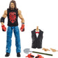 Mattel ?Aj Styles Wrestlemania Elite Collection Action Figure With Entrance Shirt & Vince Mcmahon Build-A-Figure Pieces, 6-In / 15.24-Cm Posable Collectible Gift For Fans Ages 8 Years Old & Up