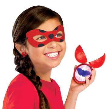 Miraculous Girls Female Ladybug Dress Up Set With Yoyo, Color Change Akuma, Tikki Kwami, Mask And Earrings By Playmates Toys For 4+ Years With Action Figure