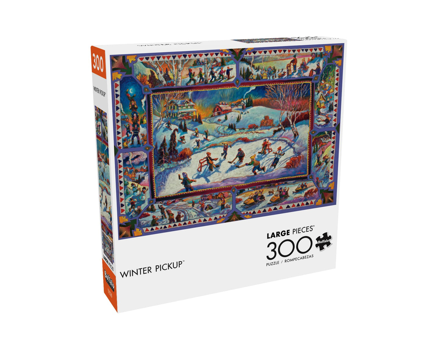 Buffalo Games - John H Burrow - Winter Pickup - 300 Piece Jigsaw Puzzle For Adults - Challenging Puzzle Perfect For Game Nights - Finished Size Is 21.25 X 15.00