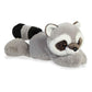 Aurora Adorable Flopsie Roy Raccoon Stuffed Animal - Playful Ease - Timeless Companions - Gray 12 Inches