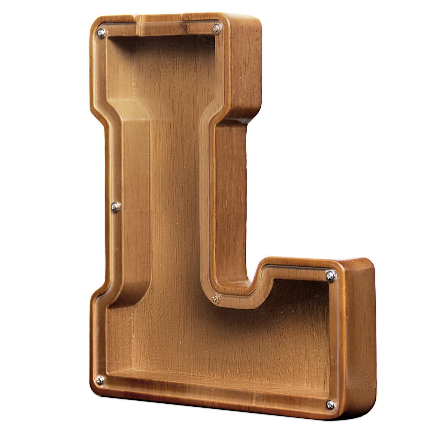 Aorcmitn Wooden Letter Coin Piggy Bank For Boys Girls Kids Toddler Adults Money Bank Best Gift For Friends(9.2Inch-L