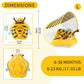 Free Swimming Baby Inflatable Baby Pool Float Ring Size Improved Bumble Bee Toddler Swim Trainer for Age of 3-36 Months (Yellow  Large)