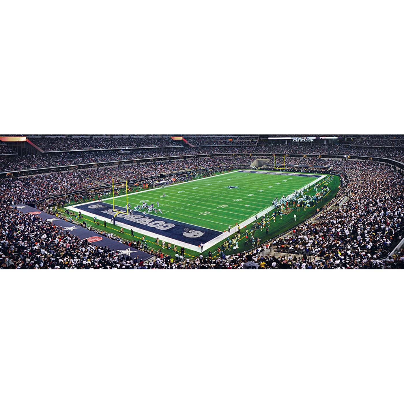 Masterpieces 1000 Piece Sports Jigsaw Puzzle - Nfl Dallas Cowboys Endzone View Panoramic - 13''X39''