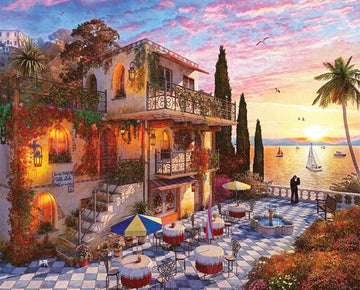 Springbok'S 1000 Piece Jigsaw Puzzle Mediterranean Romance - Made In Usa