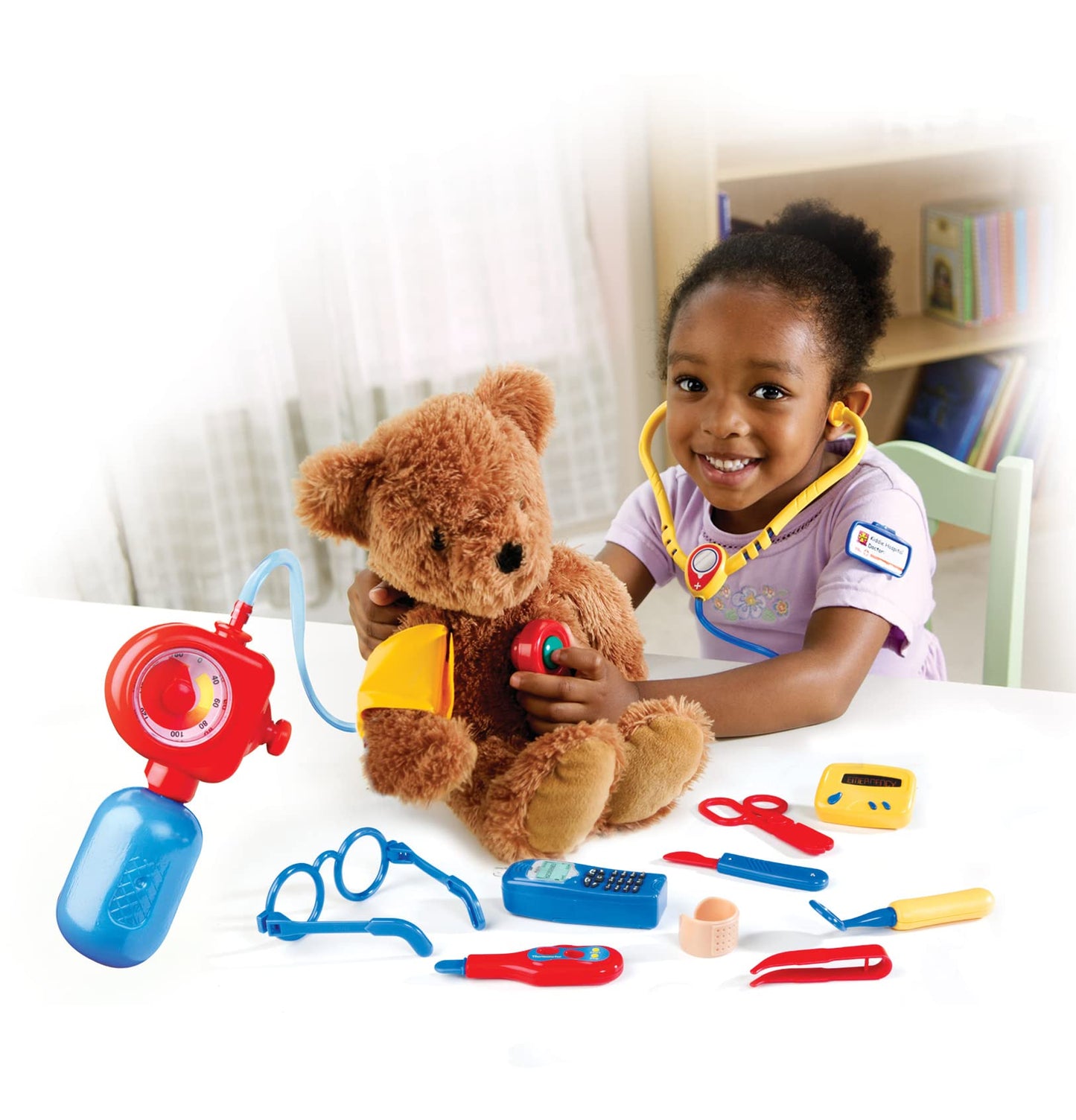 Learning Resources Doctor Kit - 19 Pieces, Ages 3+, Toy Medical Set for Kids, Toddler Pretend Play, Social Emotional Learning