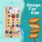 Dinosaur Light Switch Board - 8 Led Switches, Sensory Montessori Toy For 1+ Year Olds