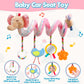 Baby Car Seat Toys Activity Stroller Toy For Boys Girls 0 3 6 9 10 12 Months, Spiral Hanging Plush Toys, Baby Shower Thank You Gifts