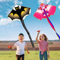 2 Pack Kites For Kids Ages 4-8 8-12 & Adults, Large Black And Unicorn Kite Easy To Fly For Beginner, Beach Kites With Kite Strin