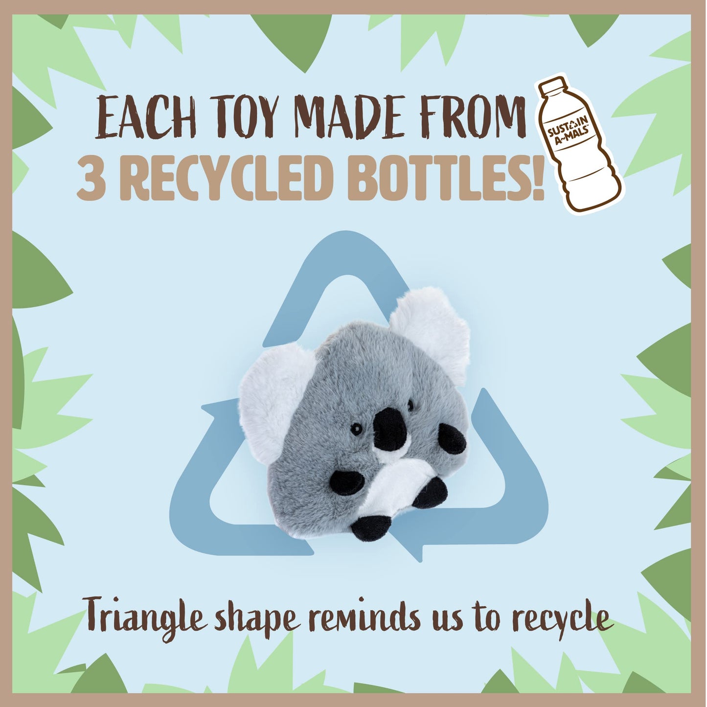 Kids Preferred Sustain A-Mals Dune The Koala Stuffed Animal Plush, Made With Recycled Materials