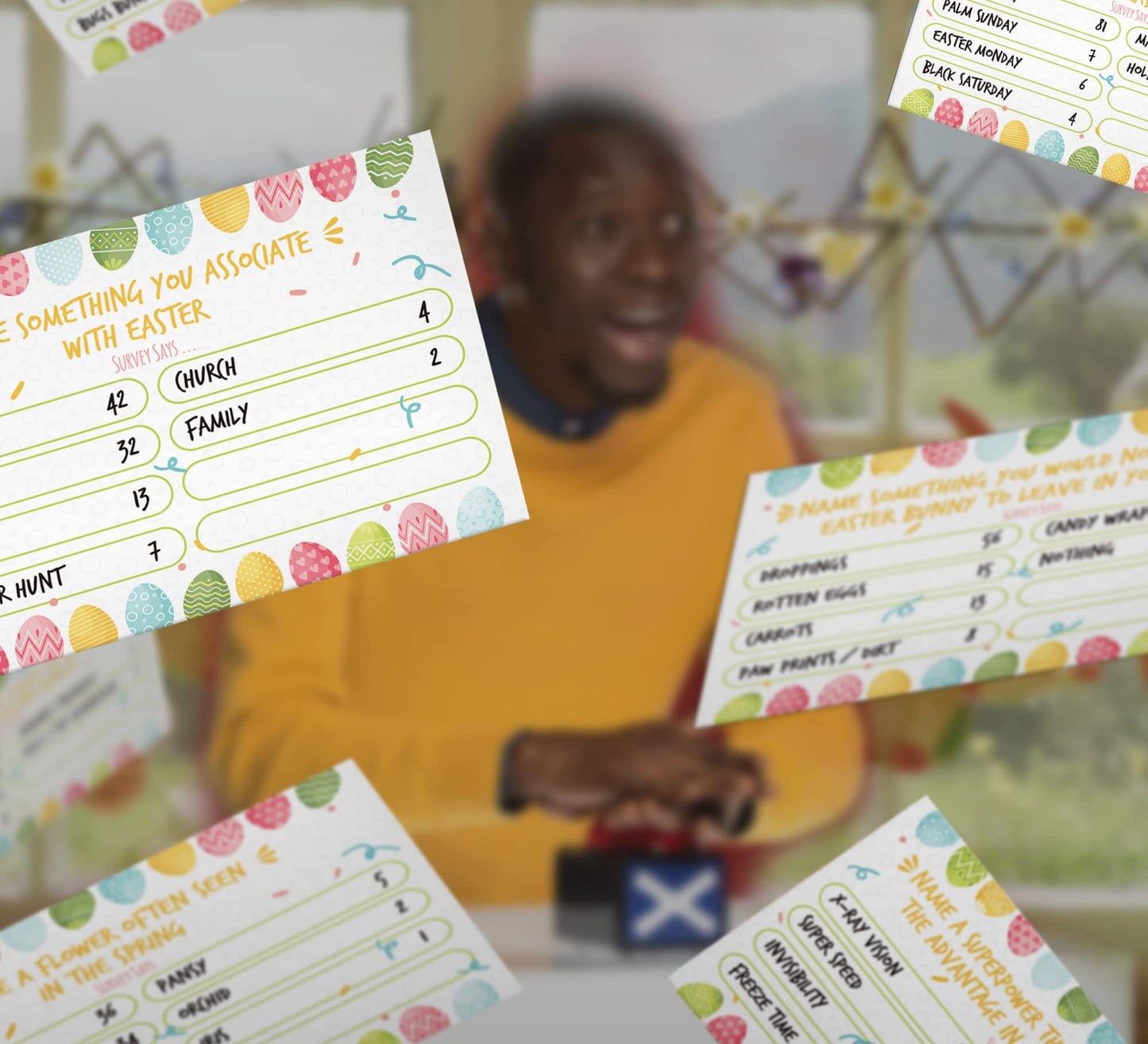 Shupai Easter Quiz Trivia, Easter Question Ans Answer Cards, Easter Family Game Night, Easter Feud Questions, Easter Trivia Game