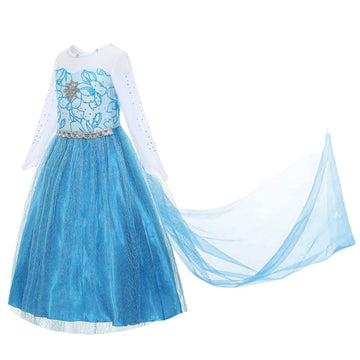 Princess Costumes For Girls Dress Up Clothes For Little Girls Toddler Costume With Accessories Crown Christmas Birthday Party (1