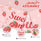 146Pcs Strawberry Plates and Napkins strawberry Party Supplies Includes Plates, Napkin, Fork, Cup, Straw, Tablecloth, Banner for