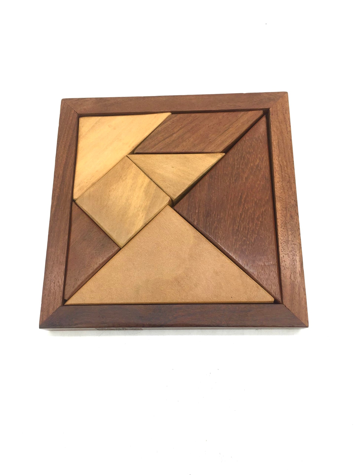 Master Piece Crafts Tangram Wooden Puzzle  Brain Teaser Puzzles Block Game, Logic Puzzle, Portable Puzzles Brain Games