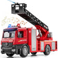 Beby Buty Toddlers Toys for Ages 3-5, Fire Truck with Ladder Toys for Toddlers Boys Girls, Lights & Realistic Sounds, Fire Truck