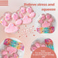 Taba Giant Paw Squishy For Kids Adults, Big Furry Cat Paw Squishy Toys For Stress Relief, Super Soft Squeeze Fidget Toys (Clear&