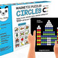 Play Panda Magnetic Puzzles : Circles With 250 Colorful Magnets, Magnetic Board, 100 Puzzles And Display Stand