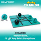 Dude Perfect Sticky Tic Tac Toe Game for Kids, 2 Players, Ages 4+, Plastic Tabletop Activity for Family Game Night and Parties