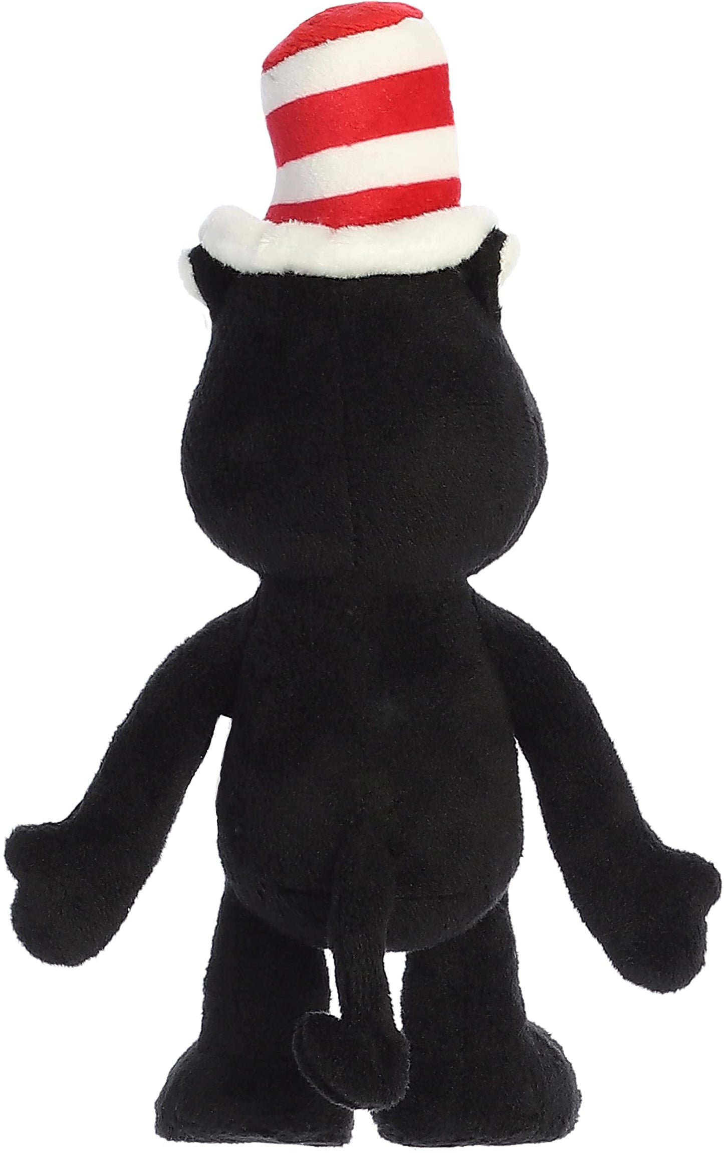Aurora Whimsical Dr. Seuss Cat In The Hat Armature Stuffed Animal - Magical Storytelling - Officially Licensed - Black 8 Inches