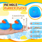 Lenwen 50 Pcs 2.2 Inch Waterproof No Hole Rubber Ducks Bath Toy with Sealed Plug Without Hole Bathtub Floating Bath Toy for Birt