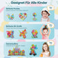 Assark Magnetic Tiles, Magnetic Blocks Magnet Toys With 2 Cars, Kids Magnetic Building Blocks Set For 3 4 5 6 7 8+ Year Old Boys