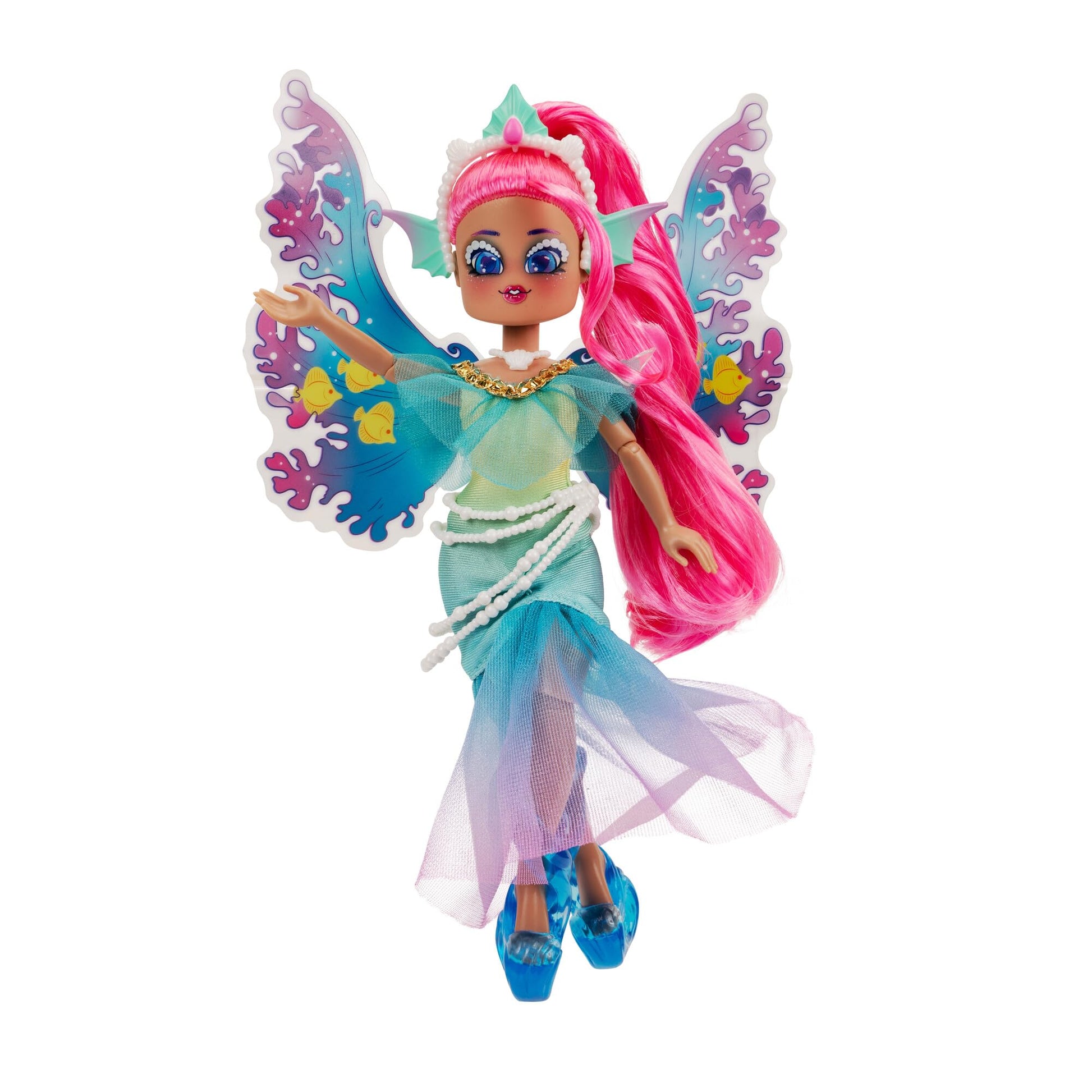 Royale High 9    Fashion Doll - Mermia The Water Fairy, Wave 1, Series 1 - Fairy Journal, Comb, And Virtual Item Code Included -