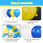 Yellow Blue White Balloon Arch Kit,Cartoon Theme Balloons Garland Kit With Star Balloons For Kids Cartoon Sponge Birthday Baby Shower Sponge Bob Party Supples