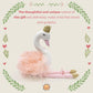 Mikee Fluffie Plush Toy Ballet Swan 12" Stuffed Animal for Kids, Polyester, 12" Tall, Perfect Gift for Girls