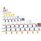 Bohs Montessori Bead Chains & Squares - Skip Counting, Multiplication, And Square Number Learning Toy For Pre-K Math Education