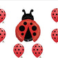 1 X Ladybug Balloon Set Birthday Party Baby Shower Decorations Supplies (7)
