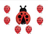 1 X Ladybug Balloon Set Birthday Party Baby Shower Decorations Supplies (7)