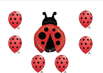 1 X Ladybug Balloon Set Birthday Party Baby Shower Decorations Supplies (7)