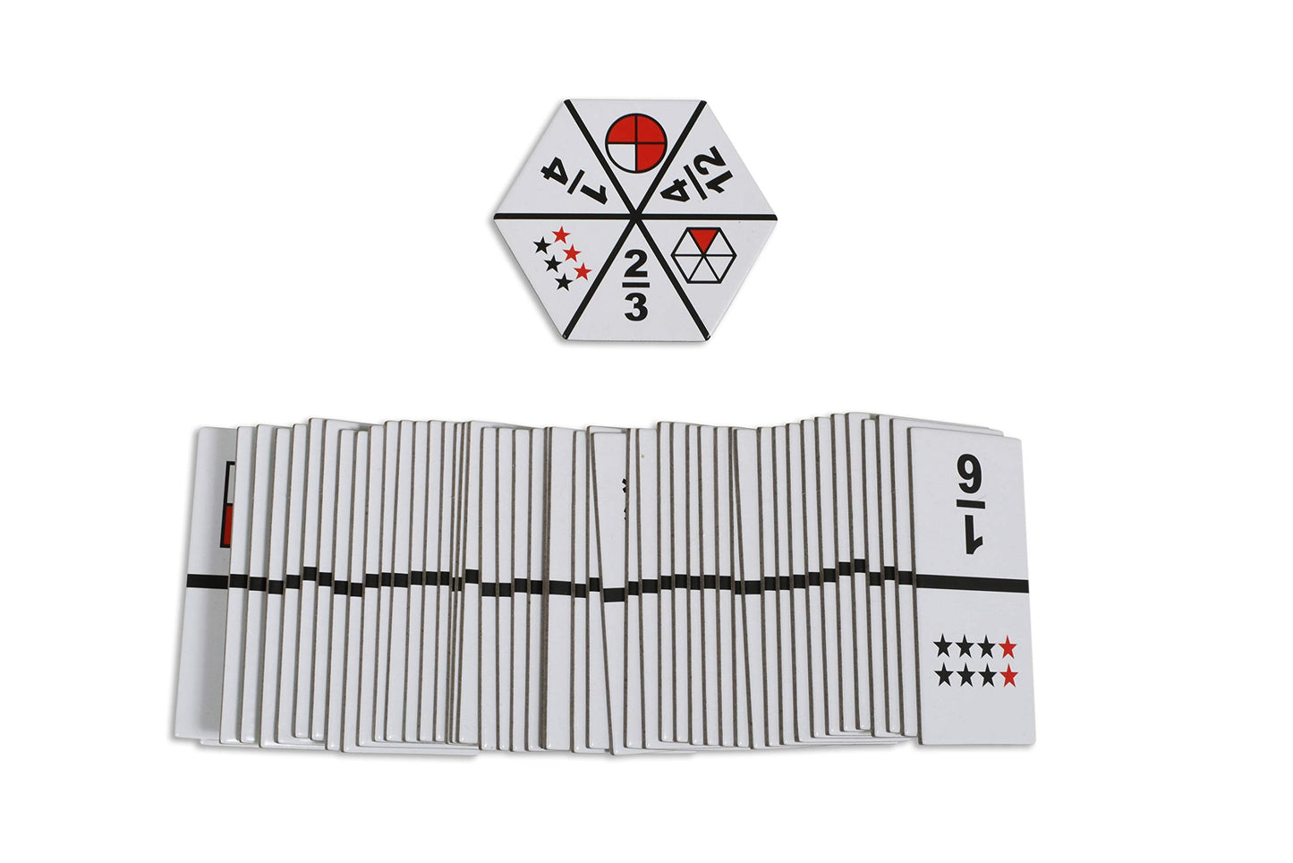 Learning Advantage The Original Fraction Dominoes | Homeschool Learning Fraction Game | 45 Dominoes | Math Manipulative For Kids | Teach Equivalents, Addition And Subtraction