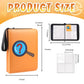 Goroma Card Binder 9-Pockets, 900 Pockets Card Holder With 50 Removable Sleeves, Trading Card Collector Zipper Album Holder, Ora