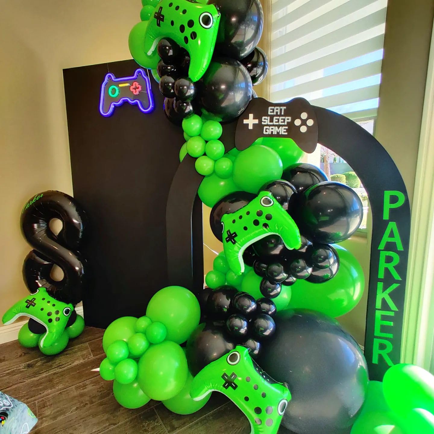Bezente Green Giant Balloons 36 Inch - 8 Pack Jumbo Green Balloons Large Round Light Green Latex Balloons For Birthday Baby Show