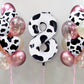 Cow Print Number 8 Balloon, Large 40 Inch Cow Number Birthday Balloons, Foil Mylar Number 8 Balloons For 8 Year Old Birthday Par