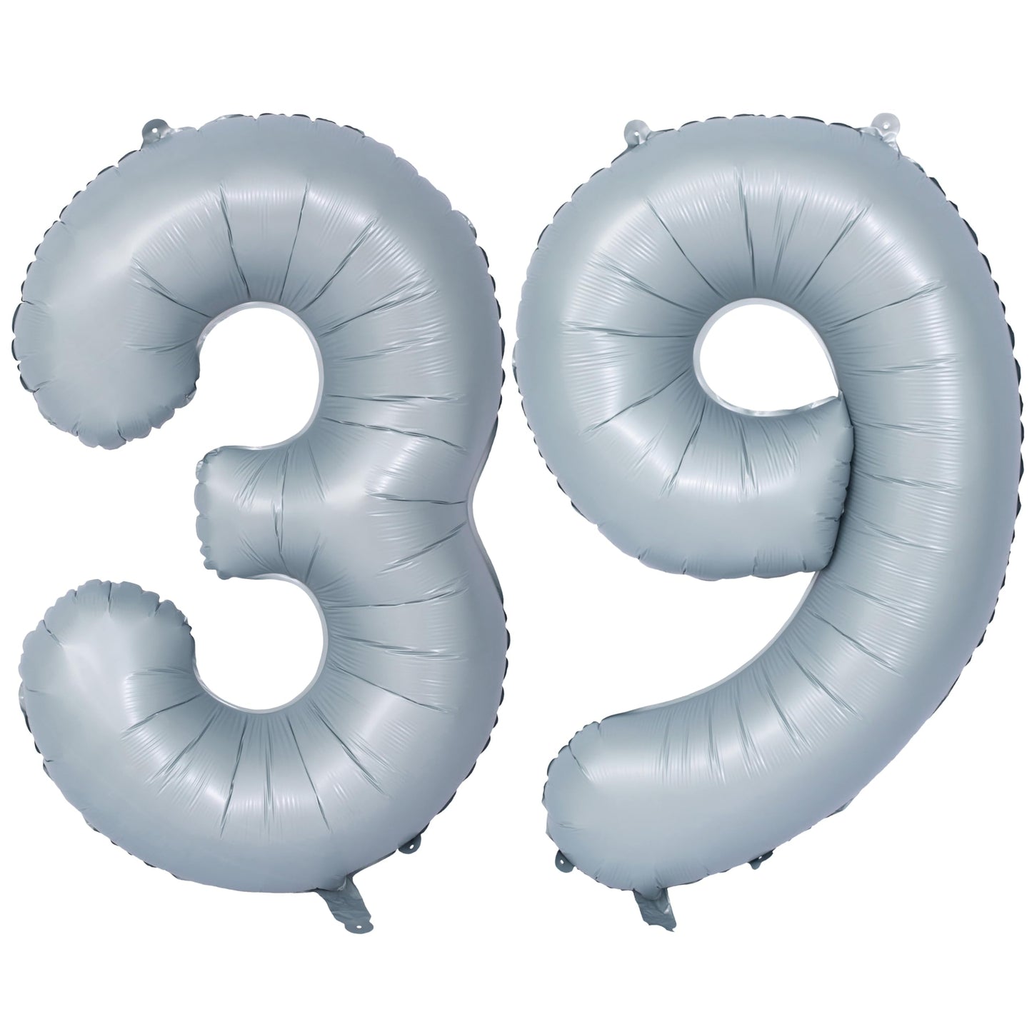 40 In Matte Gray Number Balloons Helium Foil Mylar Balloon Birthday Party Banquet Decoration 39