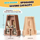 Summidate Wooden Letter Piggy Bank, Extra Thick 9" Capacity for Kids, Alphabet R, Durable Wood, Ideal for Birthdays & Festivals