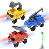 Tracks Cars Replacement only, Toy Cars for Magic Tracks Glow in the Dark, Racing Car Track Accessories with 5 Flashing LED Light