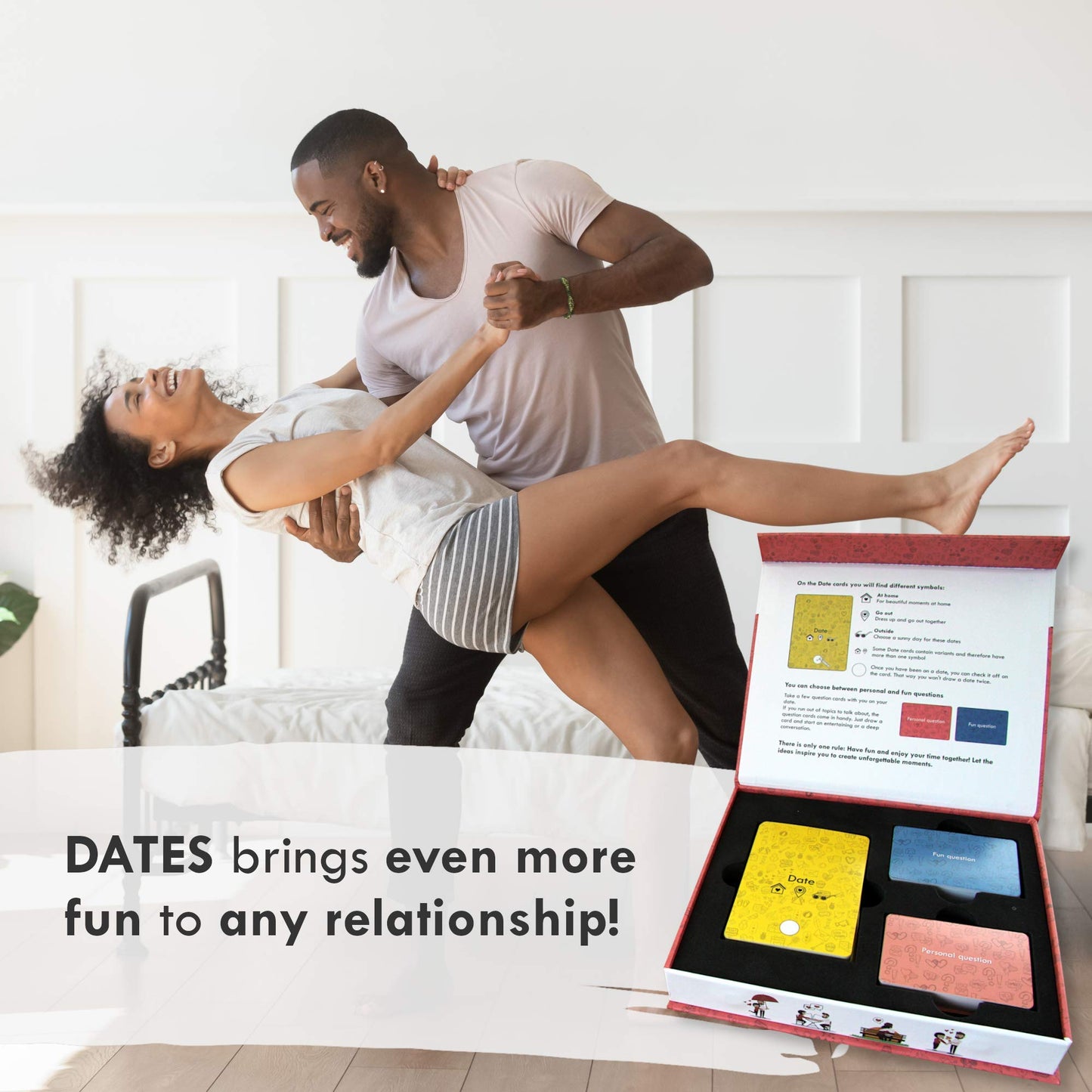 120 Questions And Date Night Ideas For Couples - Date Night Box With Date Night Cards - Fun Date Night Game, Couples Game For Da