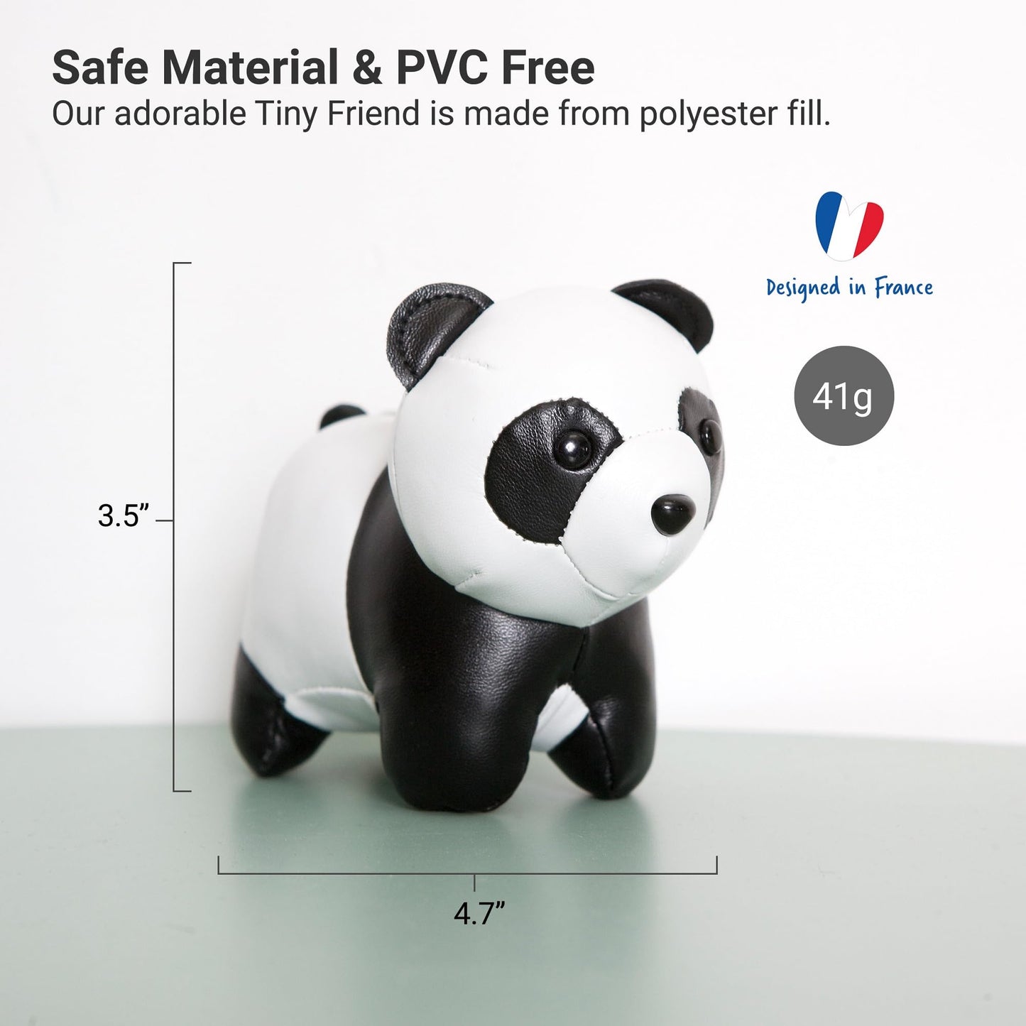 Little Big Friends Tiny Friends | Rattle Toy | Special Stuffed Animal | Easy To Clean | Luca The Panda