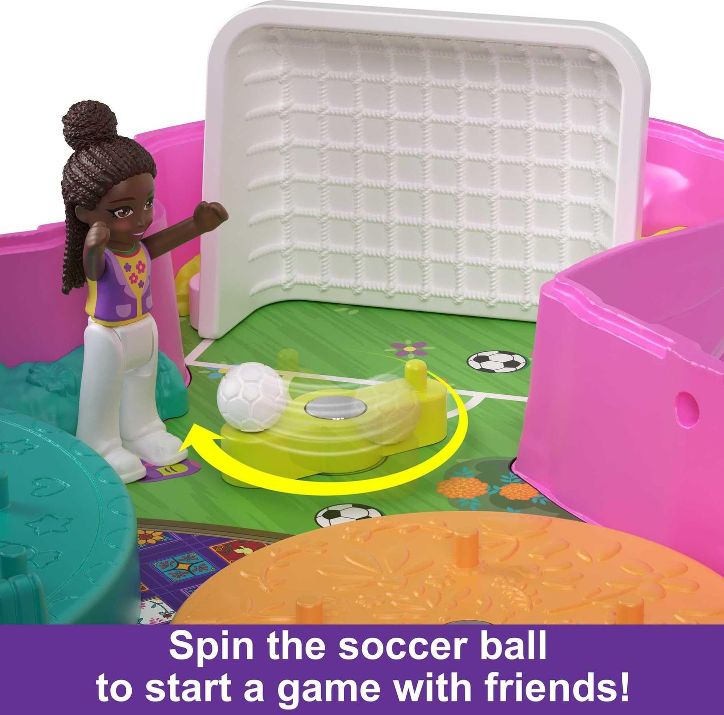 Polly Pocket Compact Playset  Pinata Party with 2 Micro Dolls & Accessories  Travel Toys with Surprise Reveals