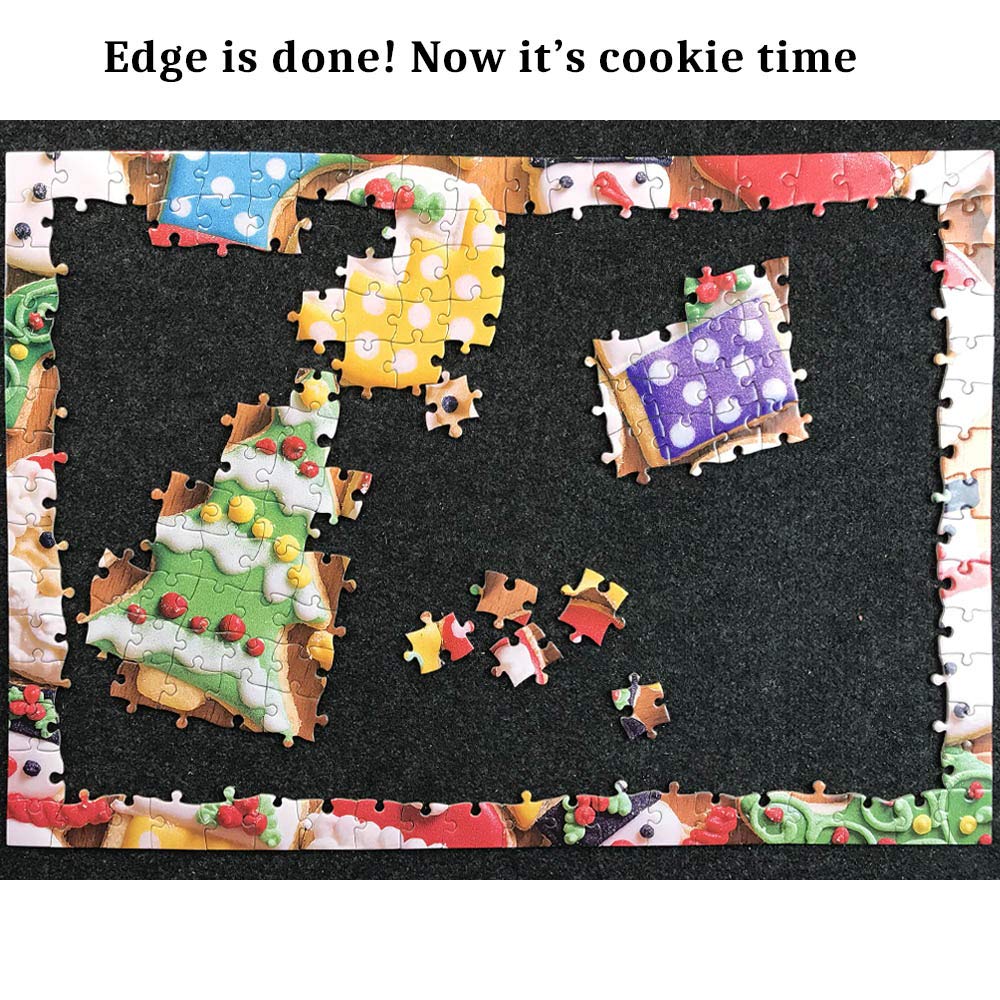 Christmas Puzzles 300 Pieces For Adults Large Pieces Cookies Jigsaw Puzzle For Kids 300 Sweets Christmas Puzzles For Family (Christmas Cookies)