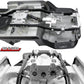 RCMYou Upgrades Part for 1/10 Axial SCX10 & SCX10 II 90046 313mm 12.3 Inch Wheelbase Chassis Frame,Metal Prefixal Gearbox & Driv