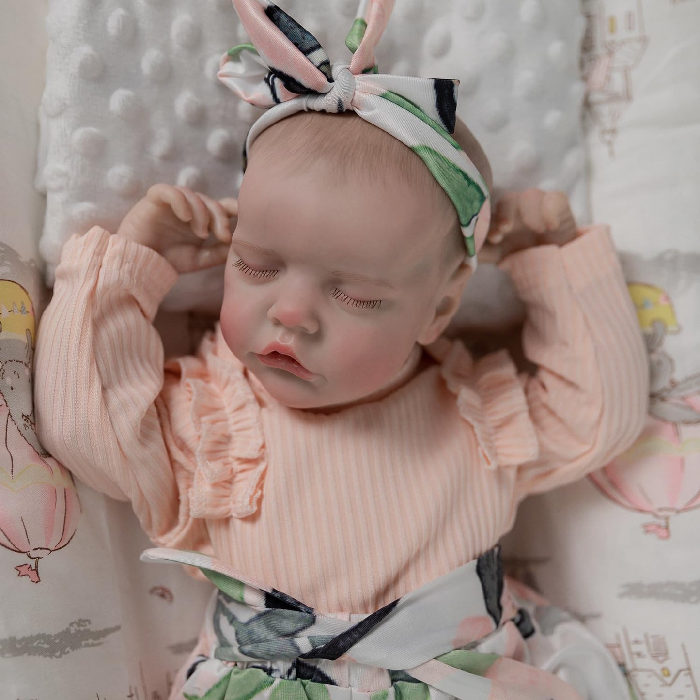 Dayoff Kids Reborn Baby Dolls,18 Inch Lifelike Realistic Newborn Doll,Soft Cloth Body Baby Dolls, The Best Christmas/Birthday'S Gift For Kids Age 3+ (Cloth Body)