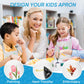 NACHLYNN 20 Pieces Adjustable Kids Apron With 2 Pockets for Painting, Cooking, Baking, Crafts Activity (White)