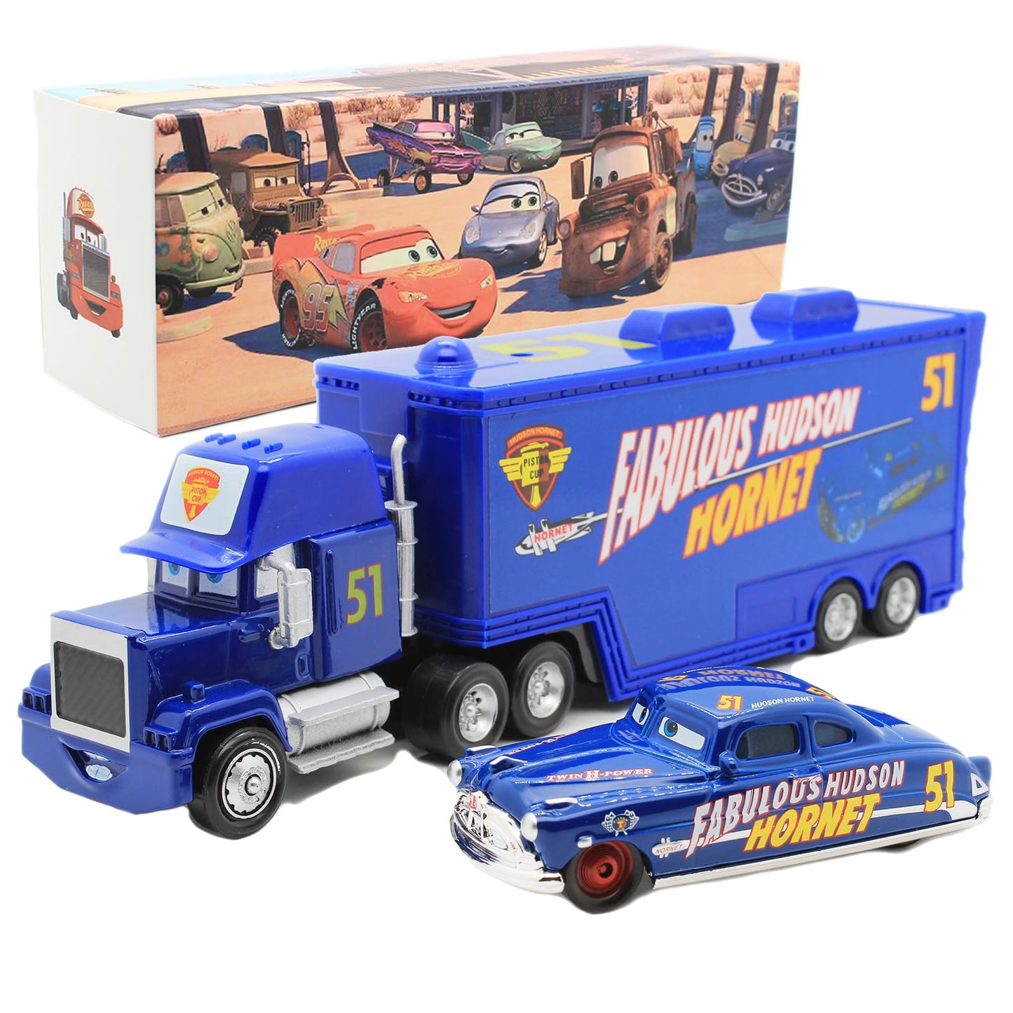 Car 3 Toys, Truck And Car Set, Car Movie, Metal And Plastic Material, Children'S Christmas And Birthday Gifts (Blue 51)