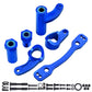 Aluminum Steering Bell Crank Set Steering Rack Servo Saver Complete for Arrma 1/8 Kraton/Notorious/Mojave/Felony Infraction/Outc