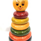 Anuradha Wooden Stacking Ring Toy Multicolour 5 Rings For Toddlers (L X W X H) 2 Inch X 2 Inch X 5 Inch, Pack Of 1