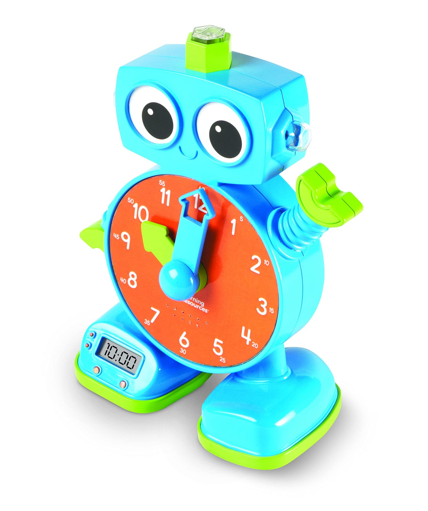 Learning Resources Tock The Learning Clock - Educational Toy for Ages 3+, Blue Plastic, Model LER2385